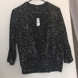 NWT Small Express sequin cardigan